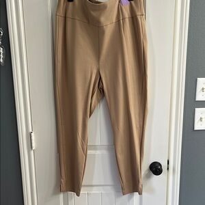 Dear Scarlett Tan Ankle Cropped Pants